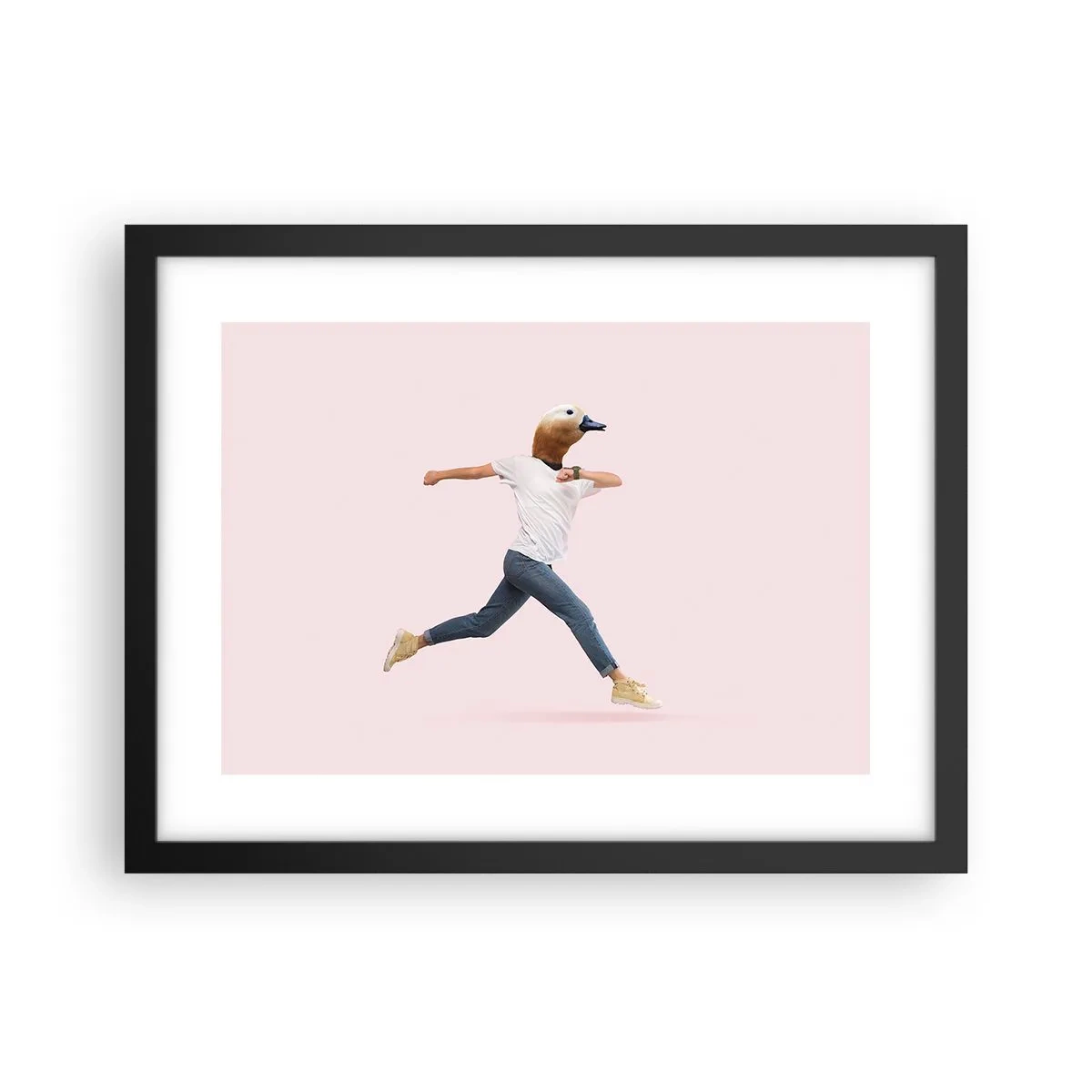 Affisch i svart ram - En nypa absurd - 40x30 cm