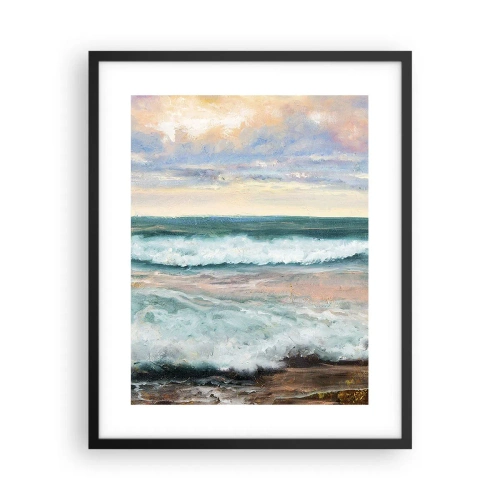 Affisch i svart ram - Här kan du släta ut din själ - 40x50 cm