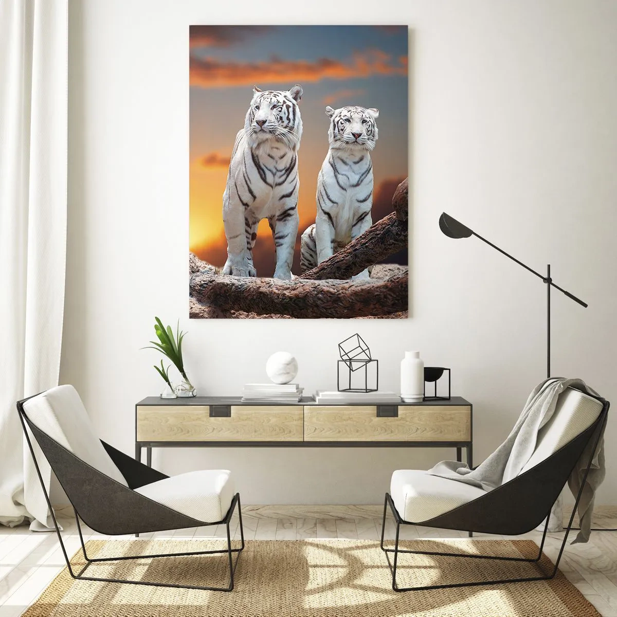 Glastavla - Bild på glas - Helt som i Narnia - 50x70 cm