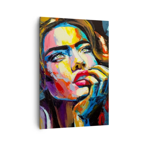 Canvastavla - Bild på duk - Drömmar seglar i himlen som fåglar - 70x100 cm