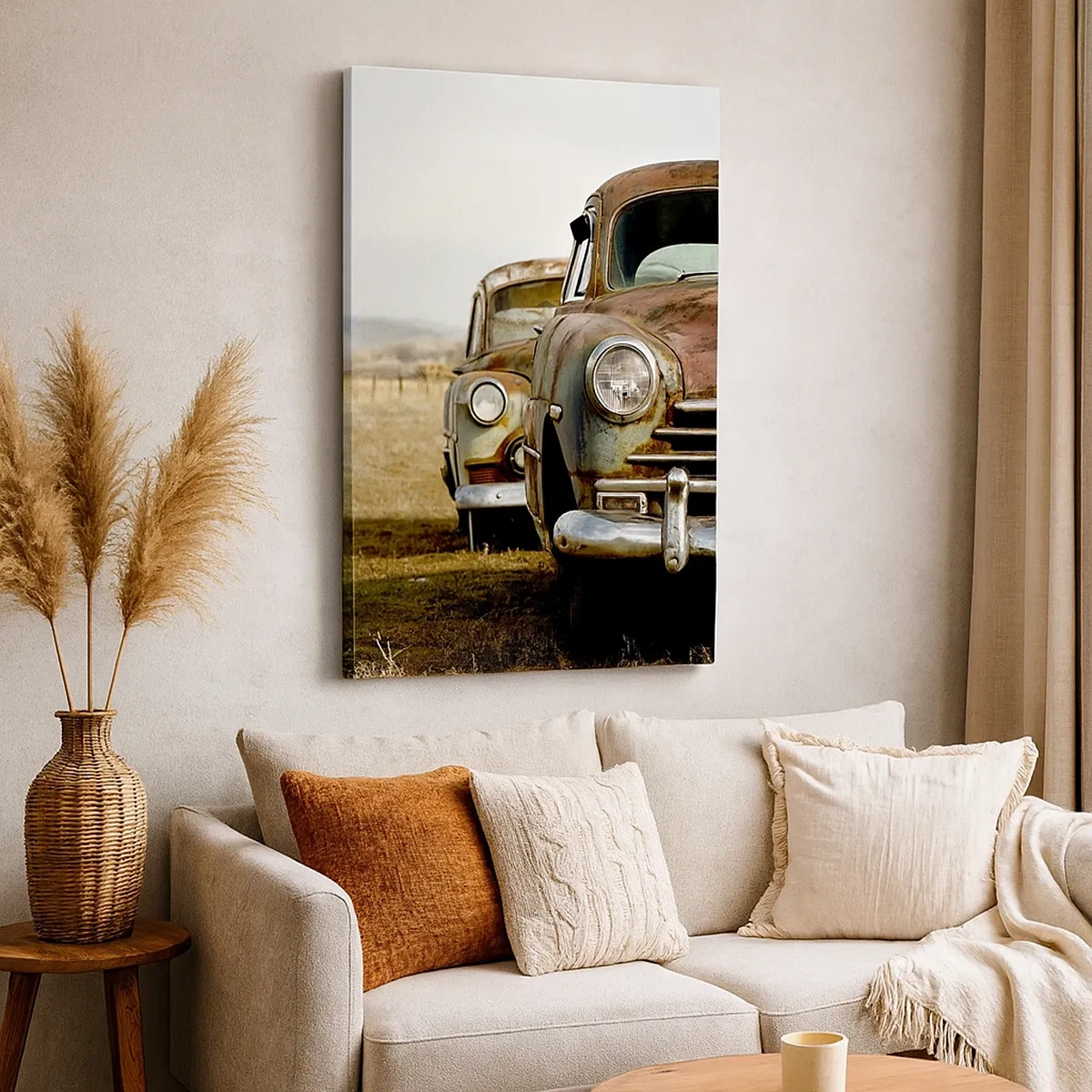 Canvastavla - Bild på duk - Välförtjänt vila - 50x70 cm