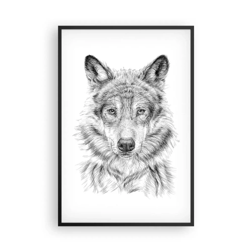 Affisch i svart ram - En född ledare - 61x91 cm