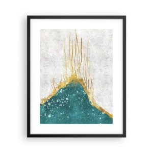 Affisch i svart ram - Gyllene tidvatten - 40x50 cm