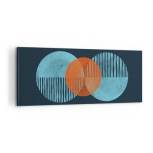 Canvastavla - Bild på duk - Symmetrisk komposition - 100x40 cm