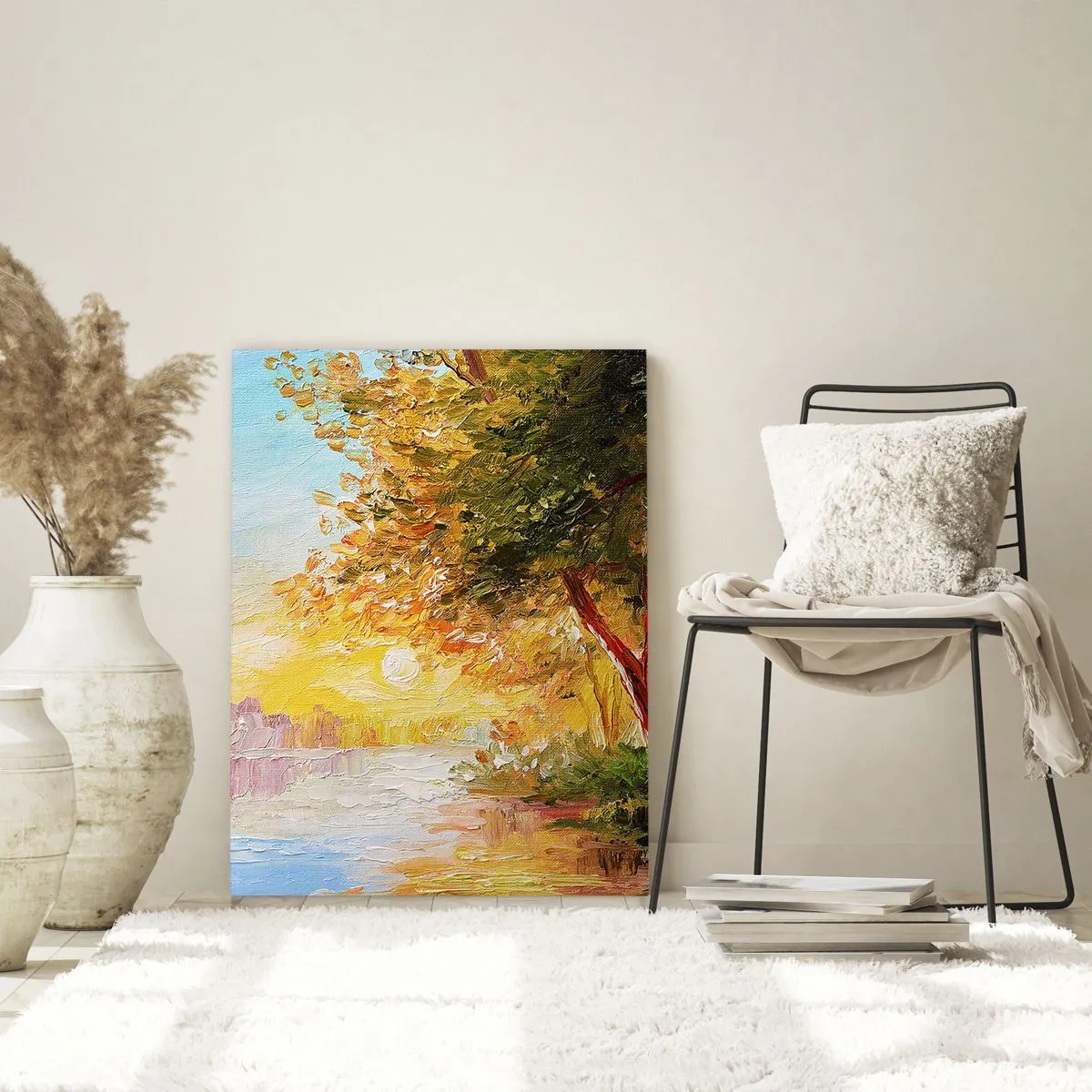 Glastavla - Bild på glas - Et in Arcadia ego - 50x70 cm