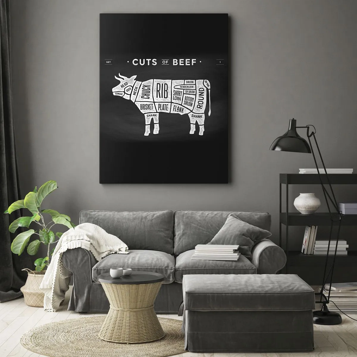 Canvastavla - Bild på duk - Styckarens ABC - 50x70 cm