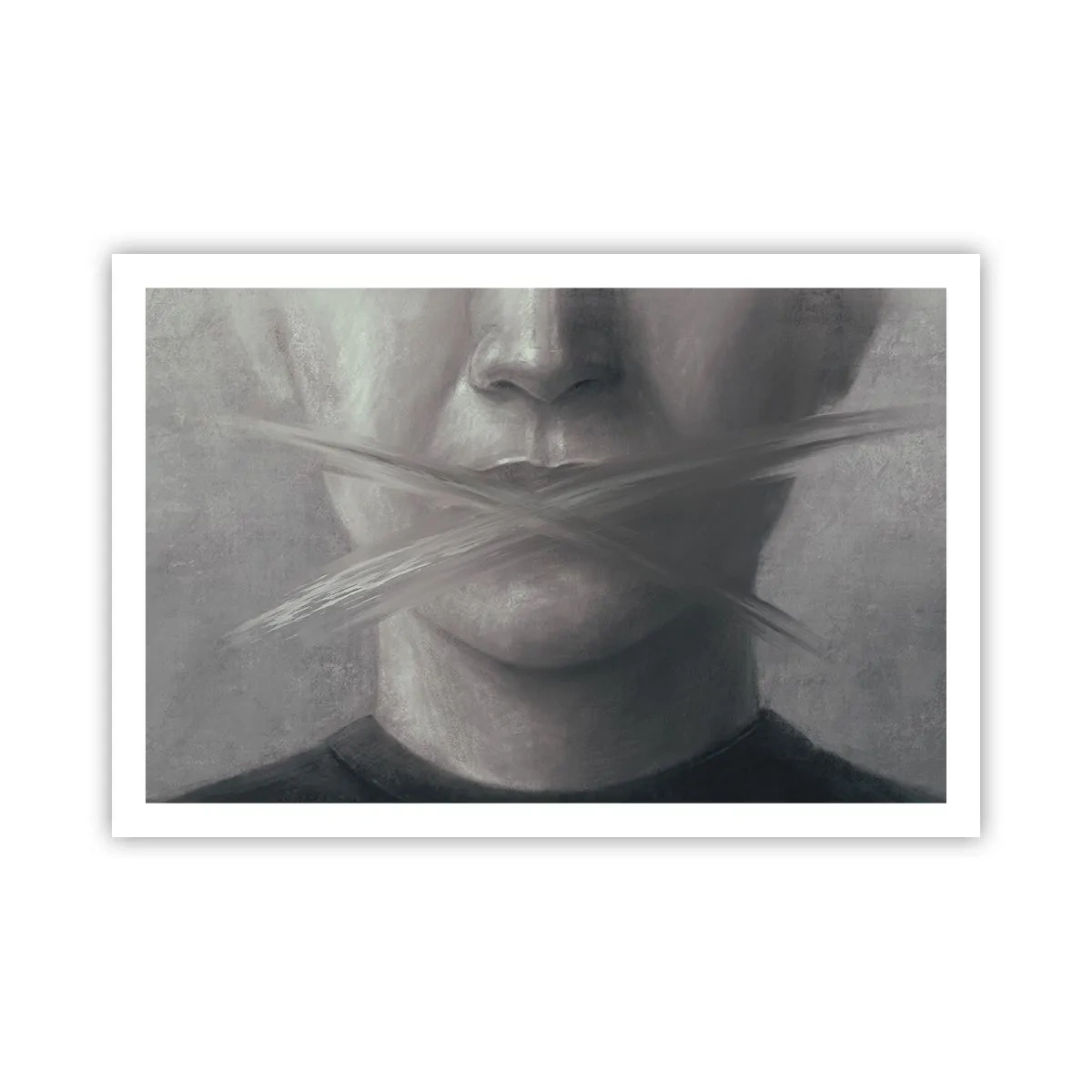 Affisch - Inte ett ord - 91x61 cm