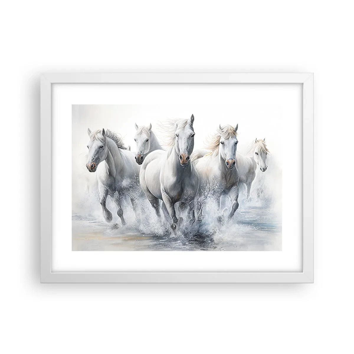 Affisch i vit ram - Vit magi - 40x30 cm