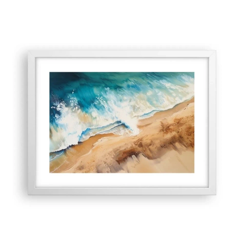 Affisch i vit ram - Den återkommande vågen - 40x30 cm