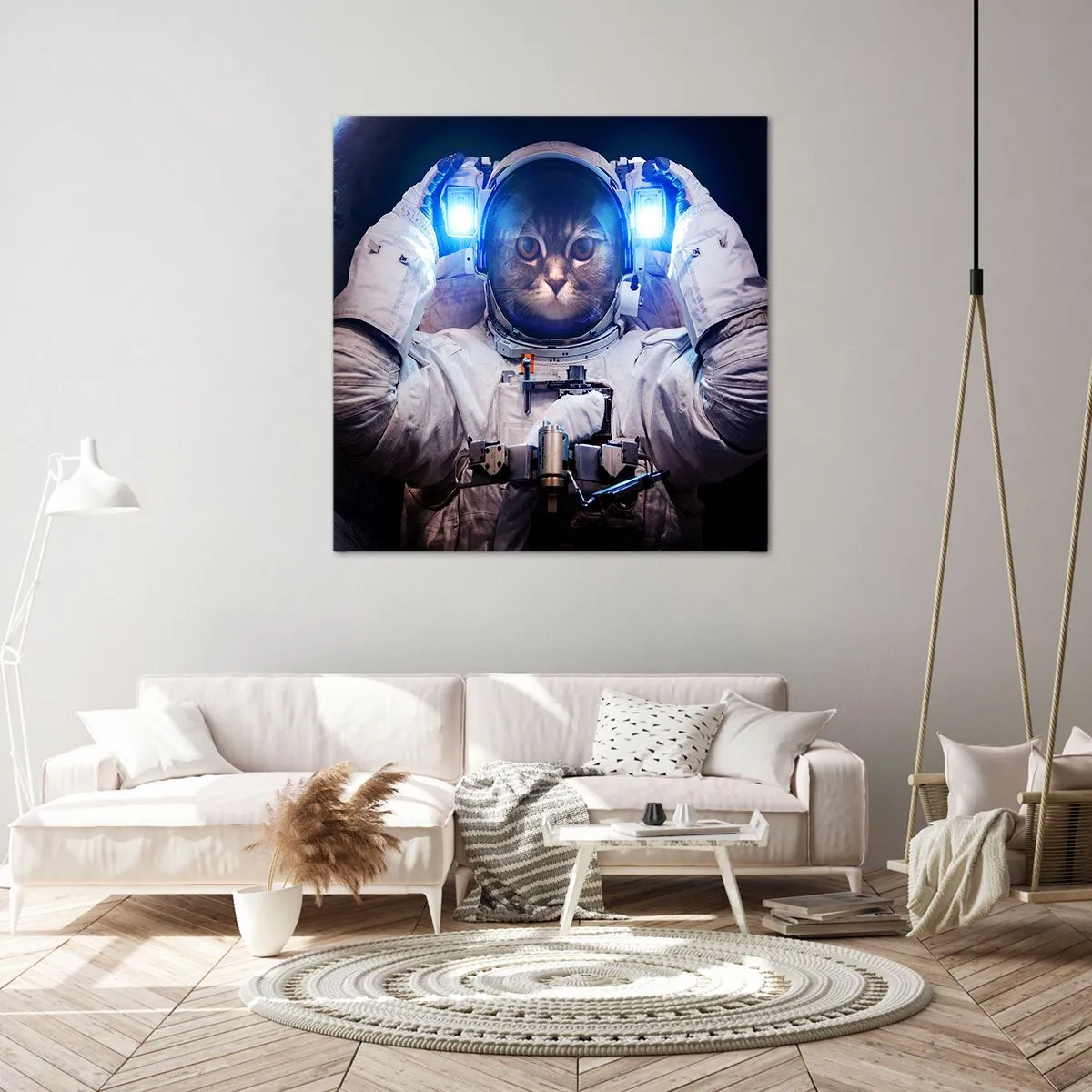 Canvastavla - Bild på duk - Houston, ni har problem - 50x50 cm