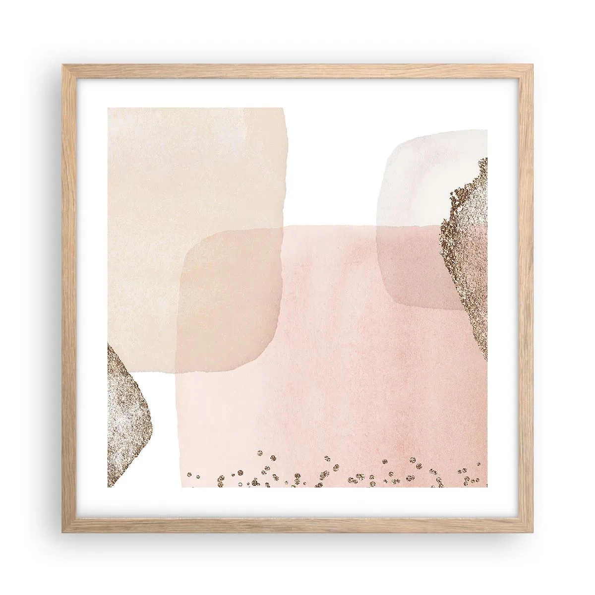 Affisch i ram av ljusek - Titta genom färgen - 50x50 cm