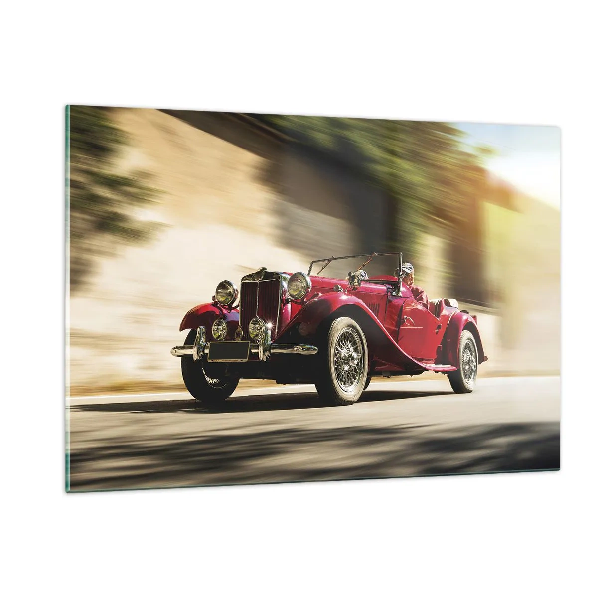 Glastavla - Bild på glas - Vackrare än Nike från Samothrakis - 120x80 cm