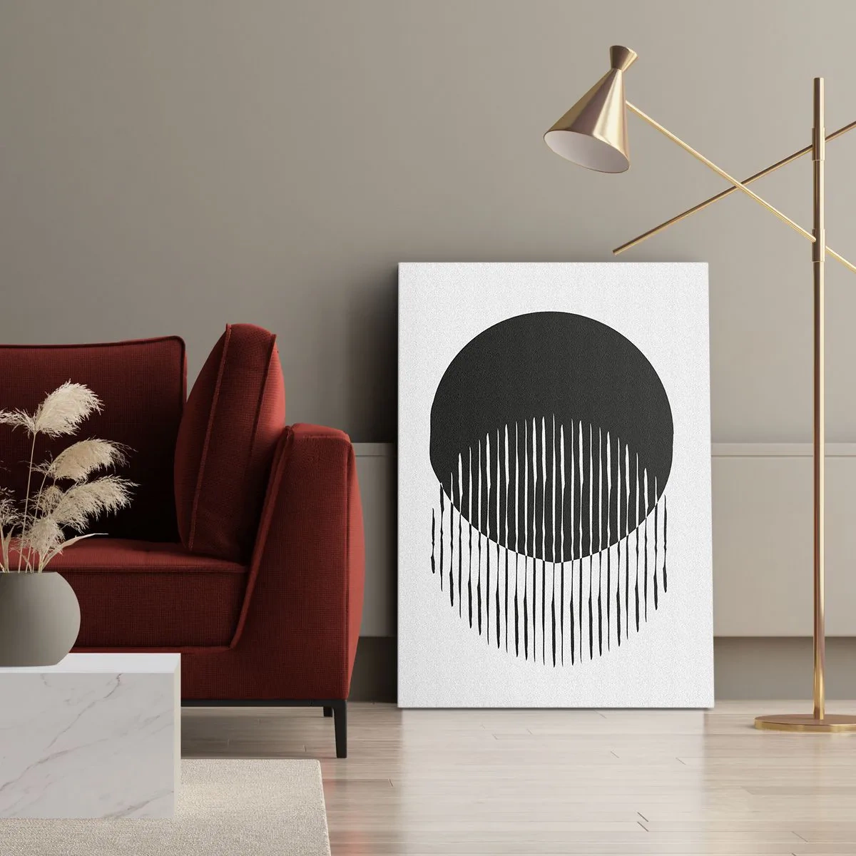 Canvastavla - Bild på duk - Hans alter ego - 55x100 cm