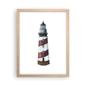 Affisch i ram av ljusek - Alltid på sin vakt - 30x40 cm