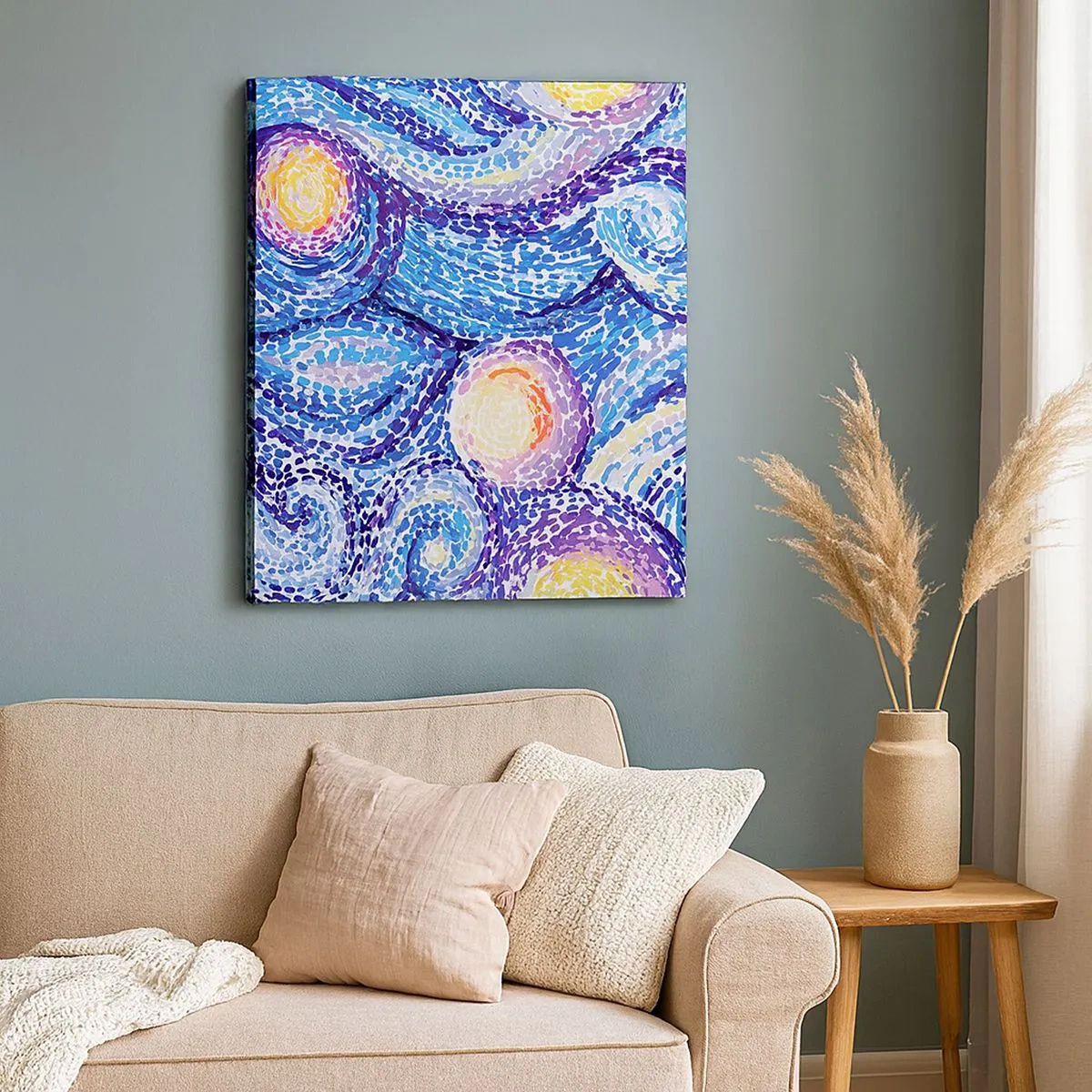 Canvastavla - Bild på duk - Från van Goghs tavla - 30x30 cm