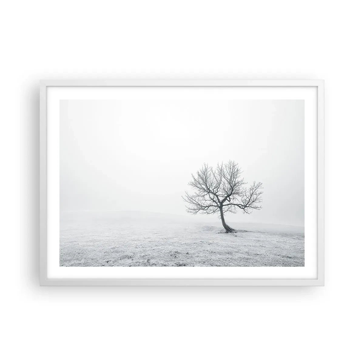 Affisch i vit ram - Mot intet - 70x50 cm