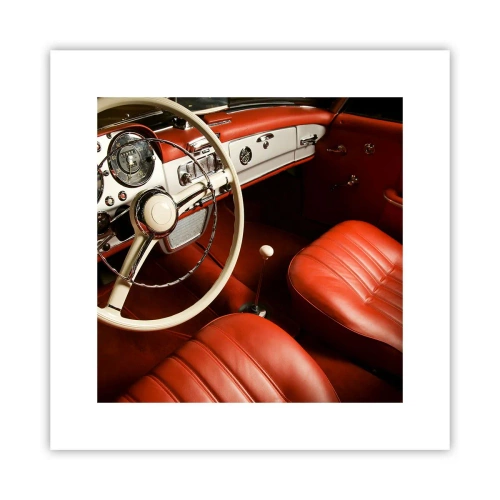 Affisch - Lyx i vintage stil - 30x30 cm