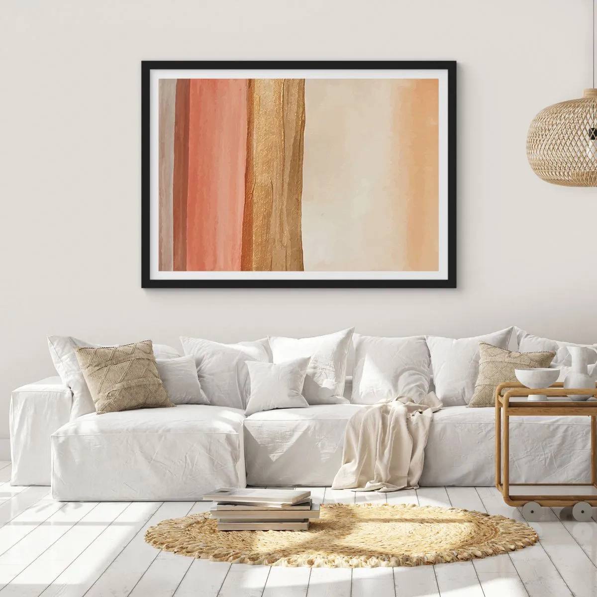 Affisch i svart ram - Vertikal komposition - 100x70 cm