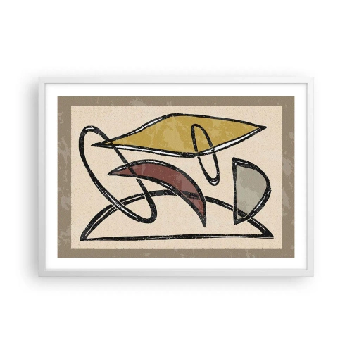 Affisch i vit ram - Vertikaler och nivåer - 70x50 cm