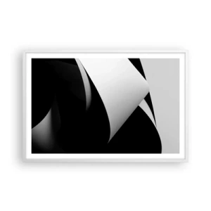 Affisch i vit ram - Ljusplan från skuggornas djup - 91x61 cm