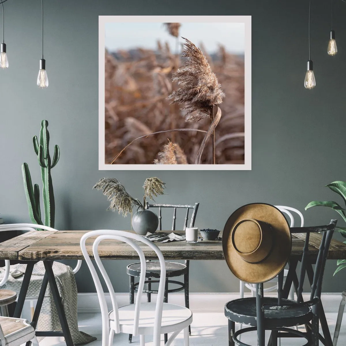 Affisch - Dags att flyga bort med vinden - 30x30 cm