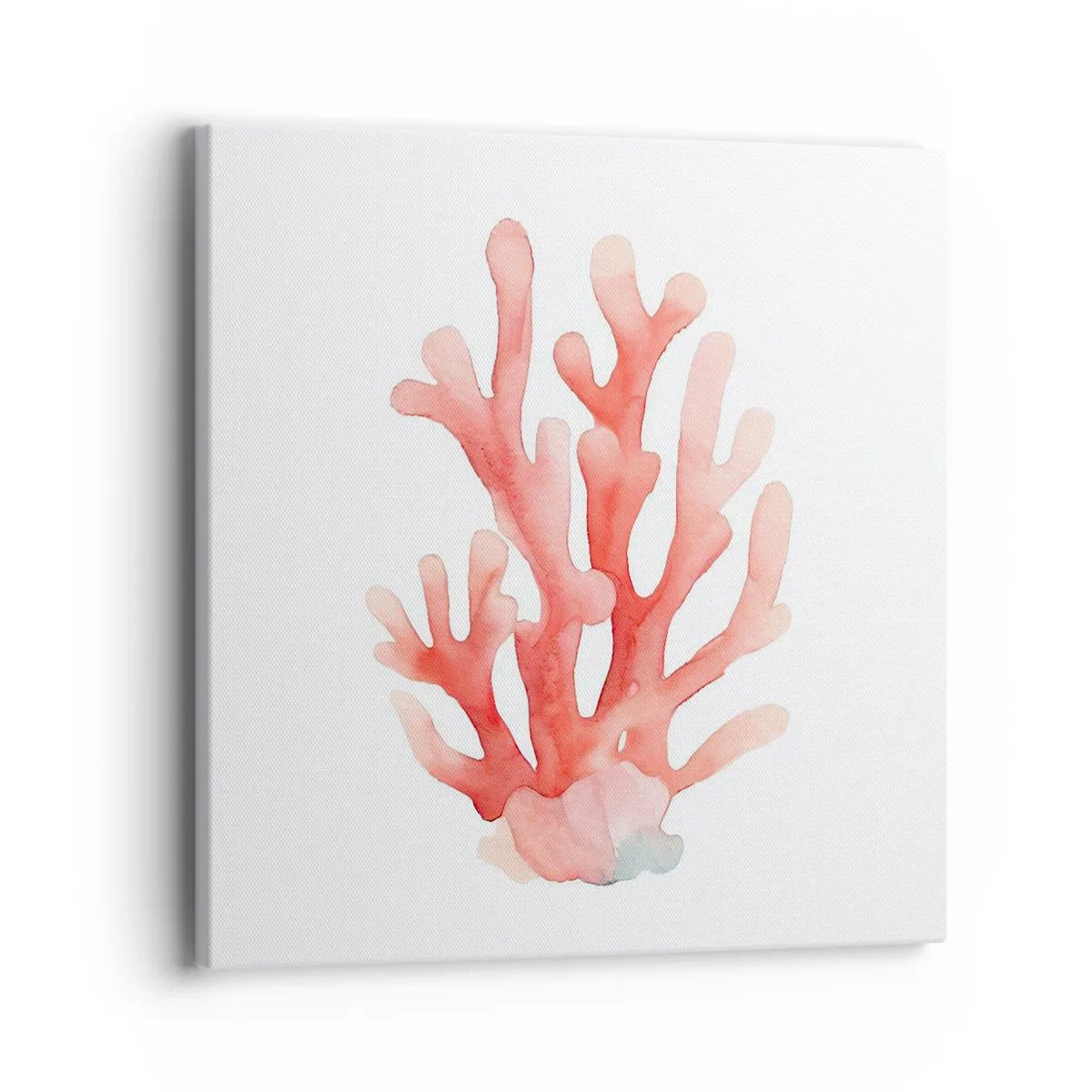 Canvastavla - Bild på duk - Korallfärgad korall - 40x40 cm