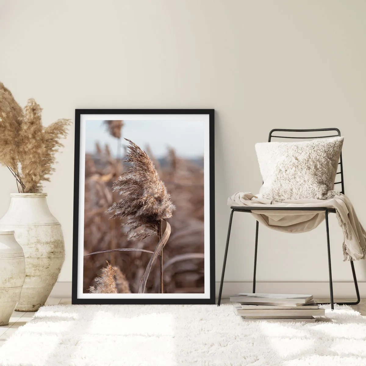 Affisch i svart ram - Dags att flyga bort med vinden - 30x40 cm