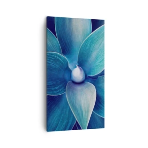 Canvastavla - Bild på duk - Blått från himlen - 45x80 cm