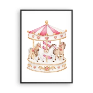 Affisch i svart ram - Barndomens ljuva värld - 70x100 cm