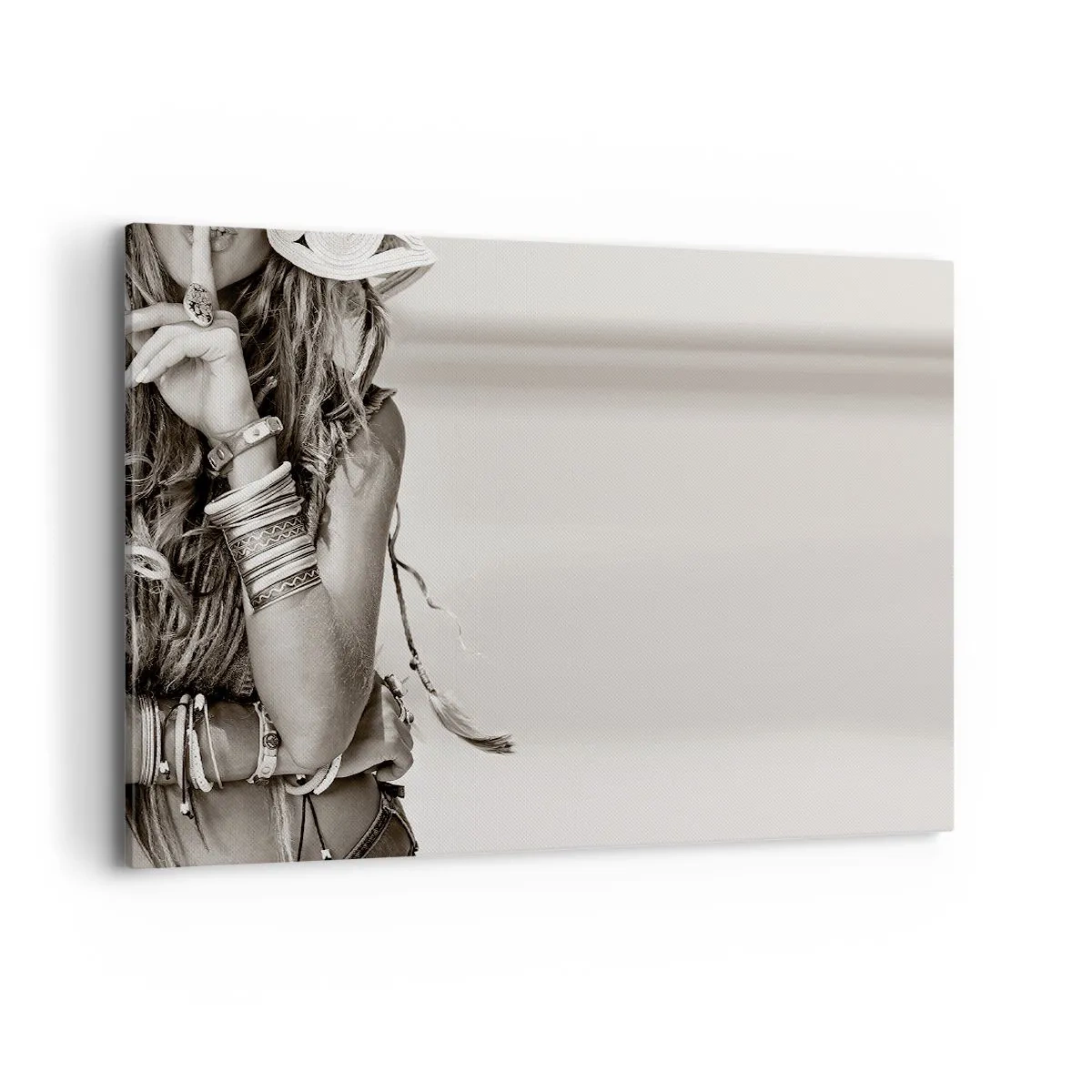 Canvastavla - Bild på duk - Som flickorna brukar - 100x70 cm