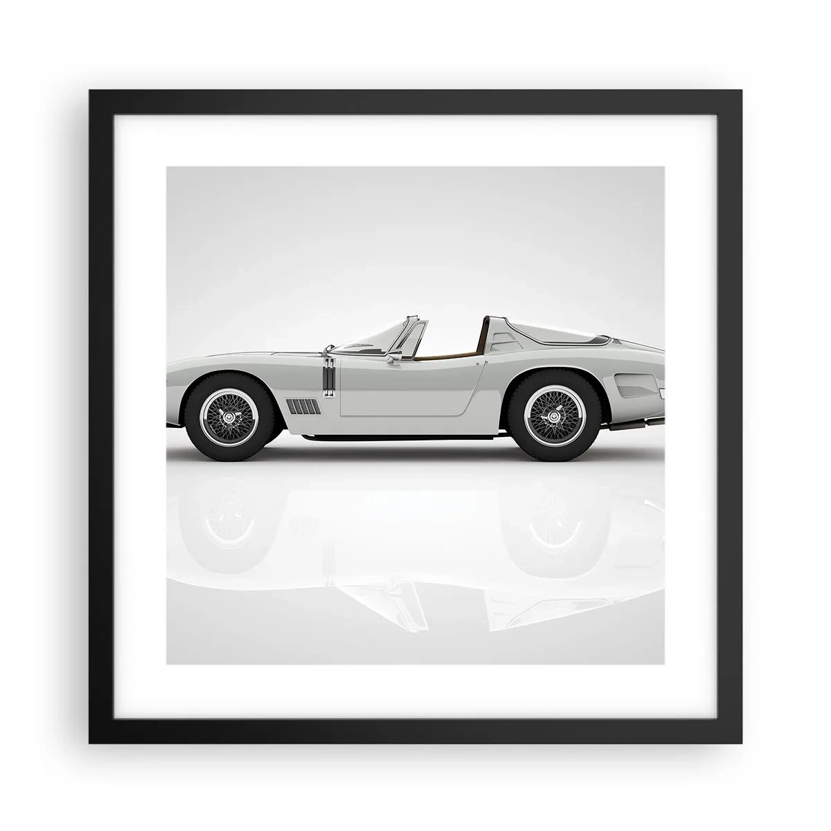 Affisch i svart ram - Ett löfte om lek - 40x40 cm