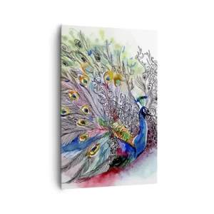 Canvastavla - Bild på duk - Med stolthet mot det gråa  - 80x120 cm