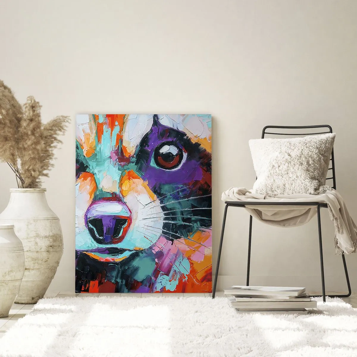 Glastavla - Bild på glas - Enbart goda emotioner - 80x120 cm