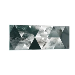 Glastavla - Bild på glas - Kristallperspektiv - 140x50 cm