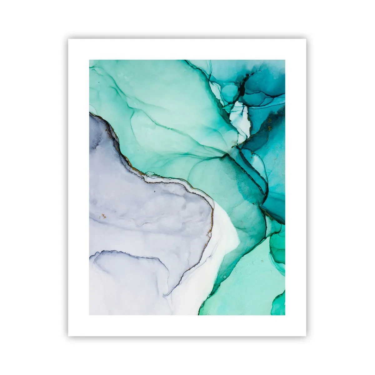 Affisch - En studie i turkos - 40x50 cm