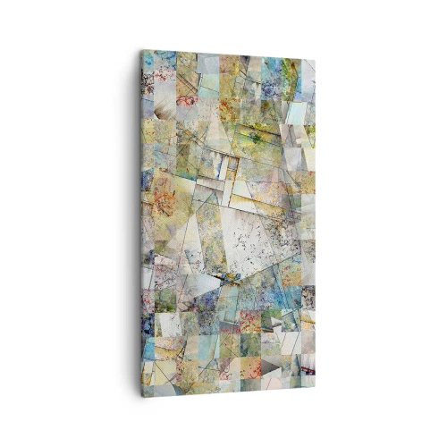 Canvastavla - Bild på duk - Geometrisk omblandning - 45x80 cm
