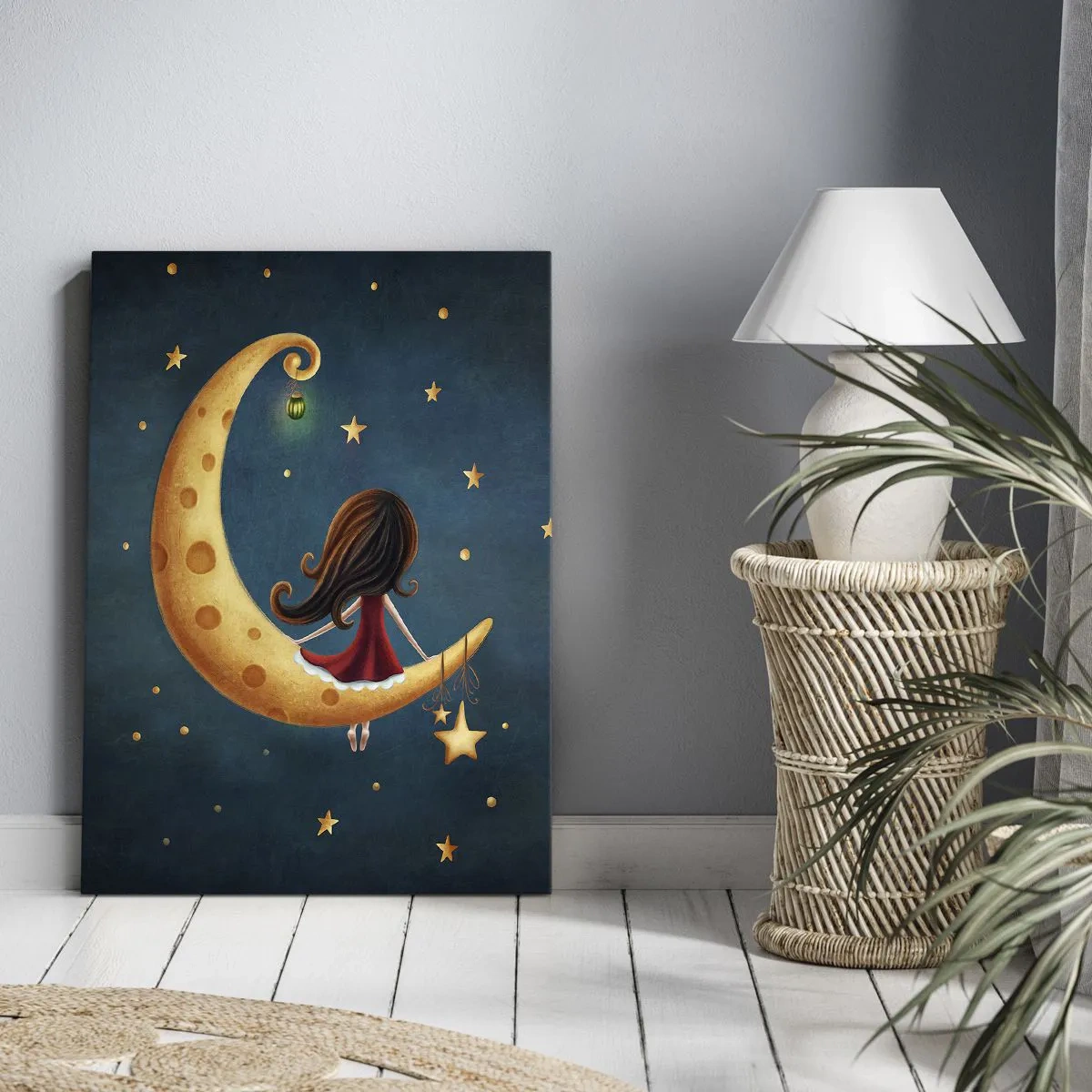 Canvastavla - Bild på duk - En gång i tiden... - 80x120 cm