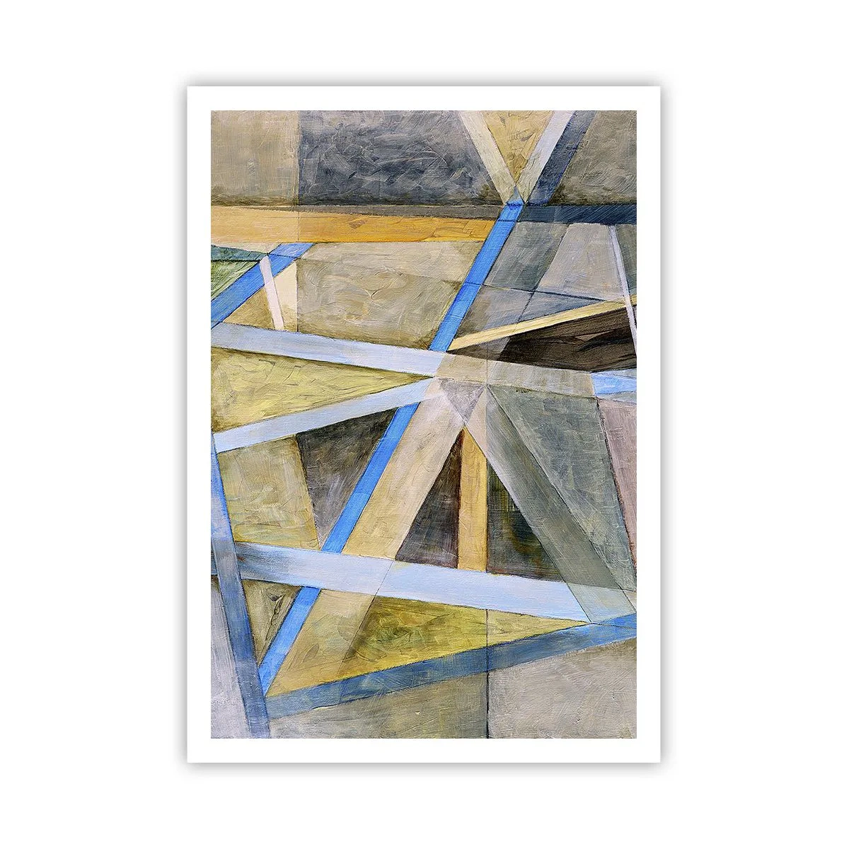 Affisch - Rakt fram eller diagonalt? - 70x100 cm