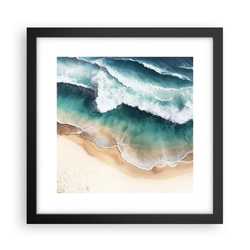 Affisch i svart ram - Ett evigt möte - 30x30 cm