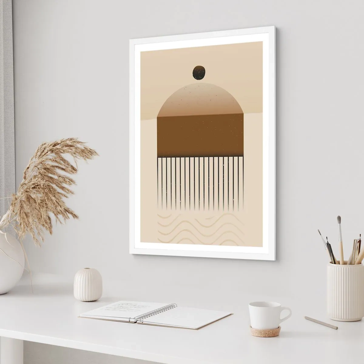 Affisch i vit ram - Olika tillstånd - 50x70 cm