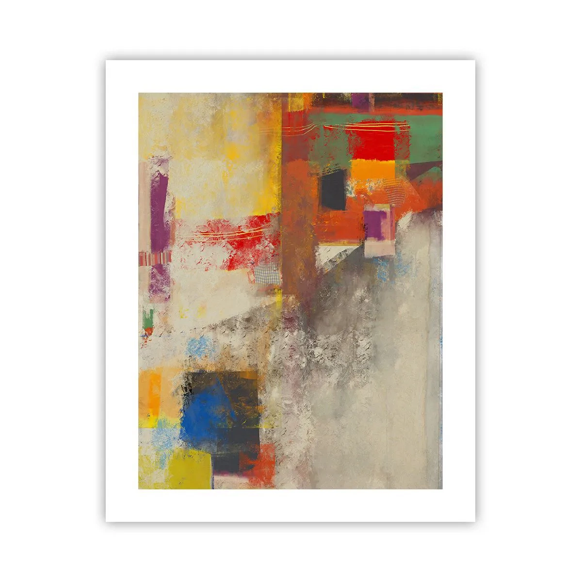 Affisch - Färgernas geometri - 40x50 cm