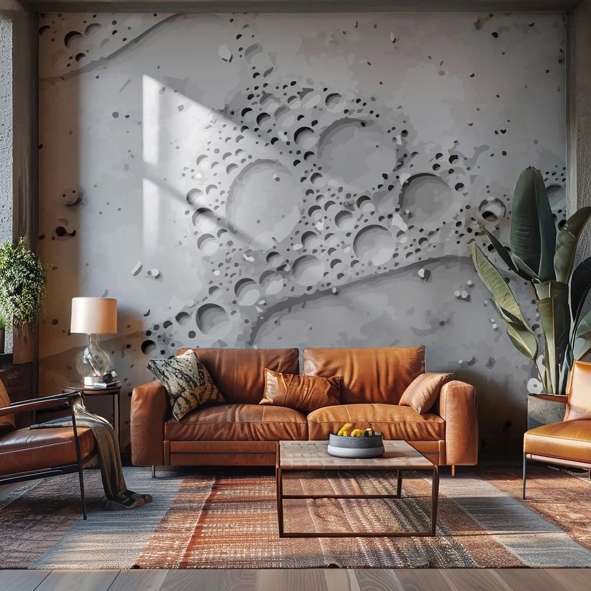 Fototapet Premium Canvas - Spår efter skum - Sammansättning, Bit, Grafik - 150x105 cm