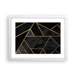 Affisch i vit ram - Mörker och sken - 40x30 cm