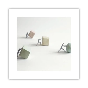 Affisch - Livet leker - 30x30 cm