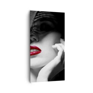 Canvastavla - Bild på duk - En studie i scharlakansröd - 65x120 cm