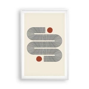 Affisch i vit ram - från början till slutet - 61x91 cm