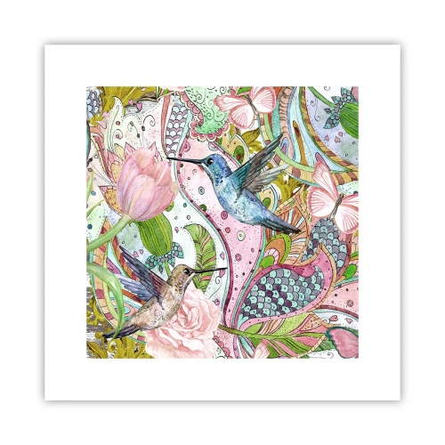 Affisch - Inbäddade i klätterväxter - 30x30 cm