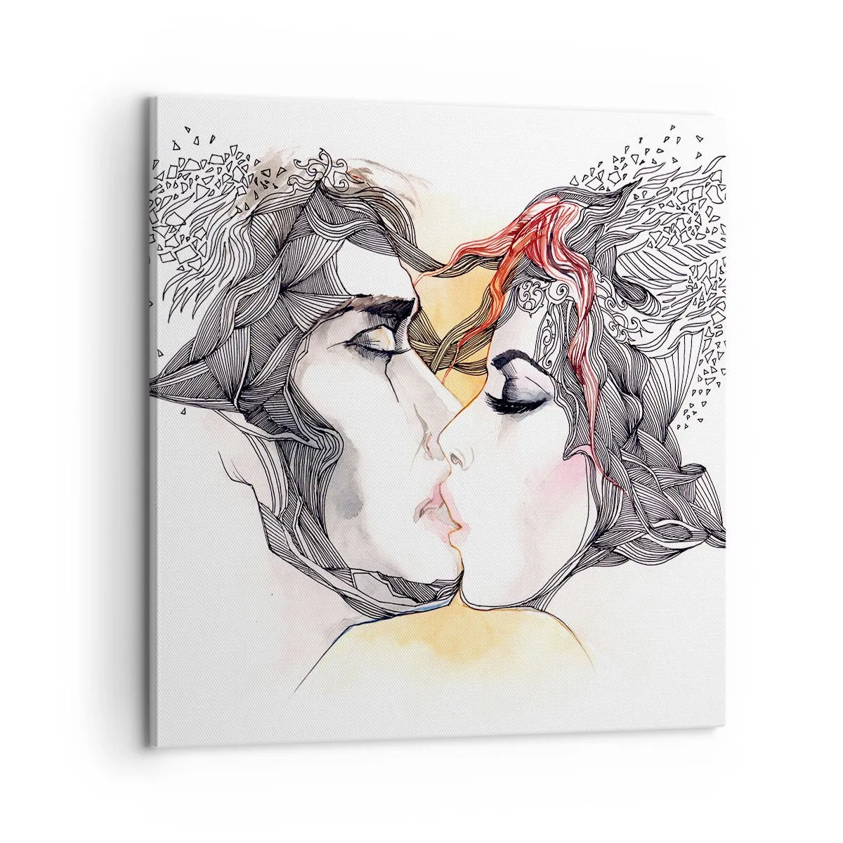 Canvastavla - Bild på duk - Världen existerar inte - 60x60 cm