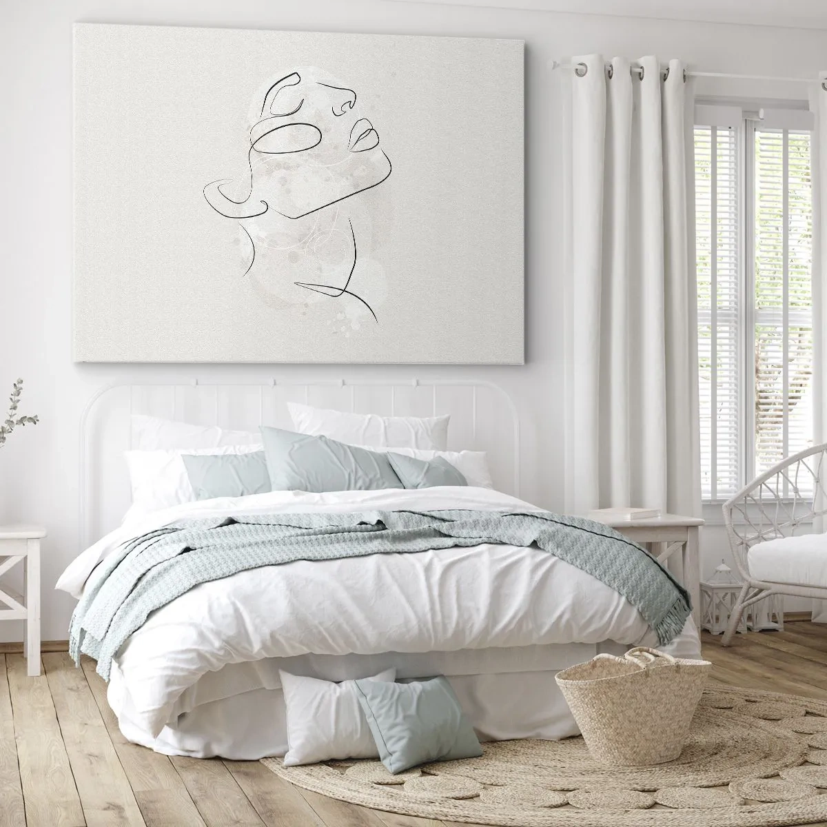 Canvastavla - Bild på duk - Drömmens kontur - 120x80 cm