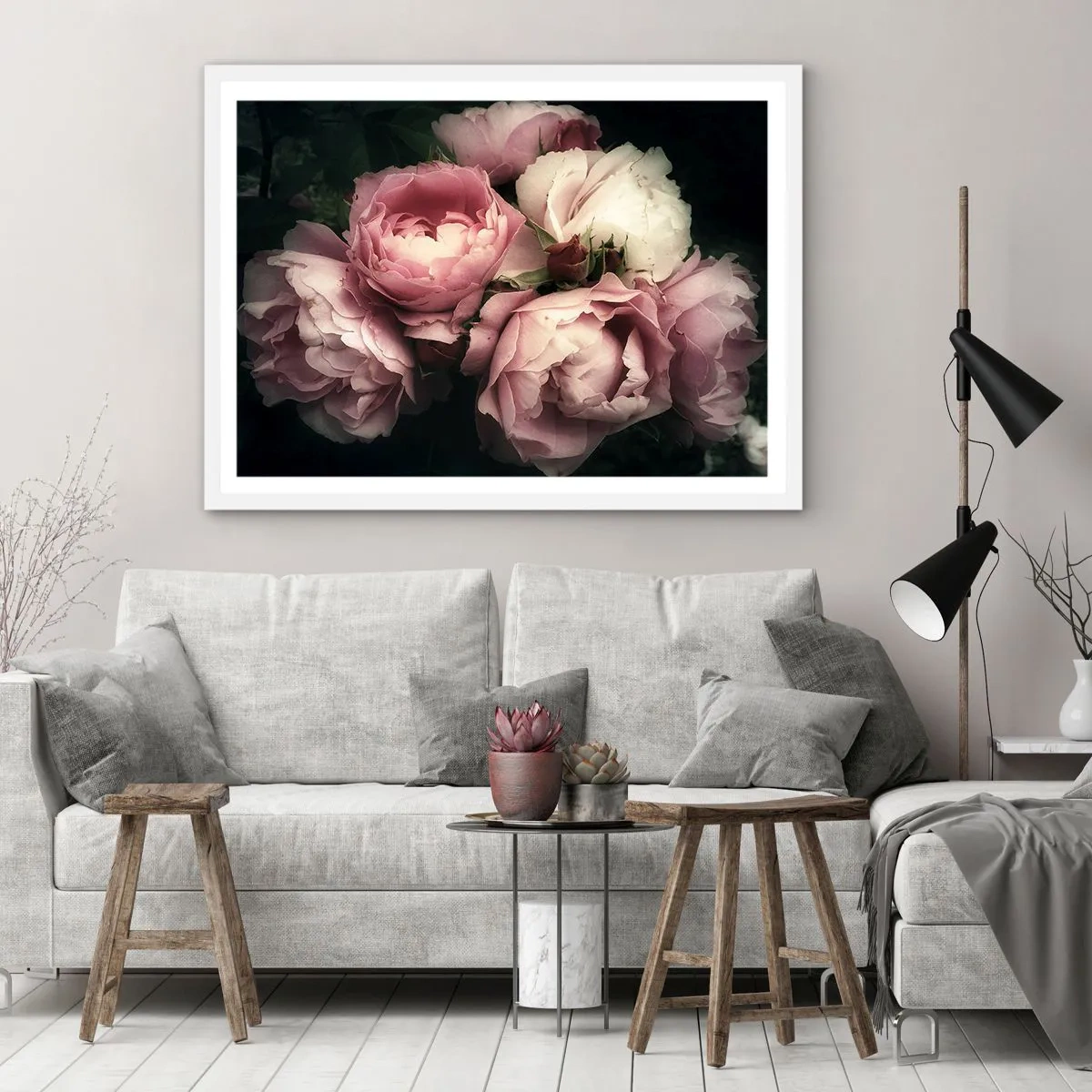 Affisch i vit ram - Belle epoque charm - 70x50 cm